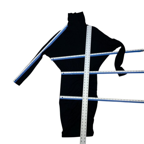 Veronica Beard Jeans Manda Dress M Black Turtleneck - Picture 5 of 13